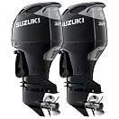 Спарка из 2 моторов Suzuki DF325ATX, черные 2xDF325ATX