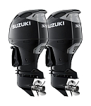 Спарка из 2 моторов Suzuki DF325ATX, черные 2xDF325ATX