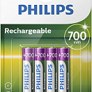 Philips Аккумуляторы R03B4A70 Aaa 700Mah Pack4 Черный