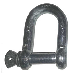 Euromarine AC360112 Прямая оцинкованная скоба Серебристый Grey 12 mm