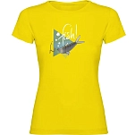 Kruskis 11502302xlk132 Футболка с коротким рукавом Fish Yellow 30x25x2