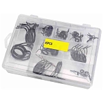 Kolpo 752034-unit Кольцо для удилища Mix Double Bridge s Set Black 12x12x10