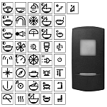 Philippi 122228812 Переключатель вентилятора Black