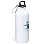 Kruskis MD4049S101C128 Classic Sport Алюминиевая бутылка для воды 800ml Белая White