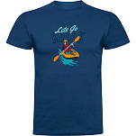Kruskis CA65500586C116 Футболка с коротким рукавом Lets Go Голубой Denim Blue 2XL
