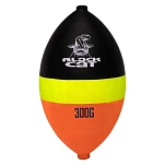 Black cat BO600004 Поплавок Hard Core  Black / Yellow / Orange 400g