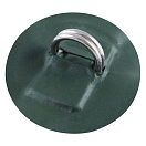 Кольцо D-образное двойное, малое, с зеленой накладкой Sun Selection SSCL00045006-4