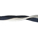Купить Cavalieri 803212 100 m Плоская плетеная накидка Серый Blue Navy 12 mm  7ft.ru в интернет магазине Семь Футов
