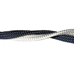 Cavalieri 803212 100 m Плоская плетеная накидка Серый Blue Navy 12 mm 