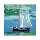 Купить Постер Грот "La Grand Voile" Мишеля Лемэ Art Boat/OE P20x60GrVoiL20 20x60см в лакированной раме 20мм 7ft.ru в интернет магазине Семь Футов