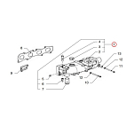 Выпускной коллектор в сборе Vetus VFP01362 для двигателей VF4.140/VF4.170