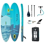Aquatone 6971559582801 Надувной комплект для падлбординга Wave 10´0´´ Light Blue 70x40x30 304.8 cm