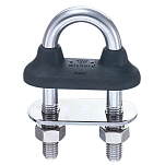 Plastimo 410199 Короткий водонепроницаемый U Болт Black 8 mm