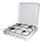 Edm R-14172183-7422 Газовая кемпинговая кухня Gas 4 конфорками отремонтированы Белая White / Black