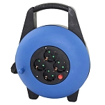 Silver sanz 8810 Катушка для кабеля 4 розетки 10 m Голубой Blue  Techinn