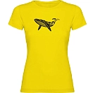 Купить Kruskis 11502302xlk210 Женская футболка с коротким рукавом Whale Tribal Yellow 30x25x2 7ft.ru в интернет магазине Семь Футов