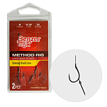 Benzar mix 42877012 Method Rig Связанные Крючки Бесцветный Black Nickel 12