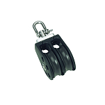 Barton marine 7801230 350kg 8 mm Двойной поворотный шкив Серебристый Black 30 x 90 mm 