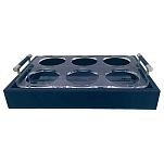 Marine business 42005 поднос для стаканов Waves Blue 29 x 19 x 4 cm