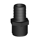 Trudesign TRU90285 1 1/4´´ Прямой штекерный разъем с зазубренной резьбой Black 32 mm