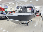 Моторная лодка, Триера 460 BR_new, серый (тент ходовой, стояночный, транспортировочный) с Suzuki DF50ATL KITTR78