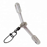 Flashmer ADT15T Anti-Tangle Трубка Серый  Clear 15 cm 