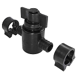 Elkhart supply corporation 497-30893 Angle клапан Черный 1/2´´ x 3/8´´ 