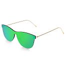 Купить Ocean sunglasses 23.7 поляризованные солнцезащитные очки Genova Space Flat Revo Green Metal Gold Temple/CAT3 7ft.ru в интернет магазине Семь Футов