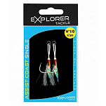 Explorer tackle EXACS40 Coast Single Вспомогательный крючок Белая Grey 4/0 