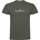 Купить Kruskis CA65500238S175 Футболка с коротким рукавом Fishing Heartbeat Зеленый Dark Army Green M 7ft.ru в интернет магазине Семь Футов