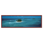 Постер Архипелаг Сан Бла "Archipel des San Blas" Филиппа Плиссона Art Boat/OE 339.01.214NC 33x95cм в коричневой рамке с веревкой
