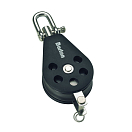 Купить Barton marine 7805131 630kg 12 mm Одинарный поворотный шкив с канатной опорой Серебристый Black 58 x 157 mm  7ft.ru в интернет магазине Семь Футов