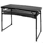 Aktive 63089 Складной кемпинговый стол с регулируемой высотой  Black 120x60x60/70 cm