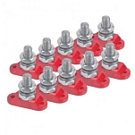 Bep marine is-8mm-1r_10-is-8mm Изолированный соединительный винт 8 mm 10 Единицы Red 10x10x6