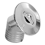 Plastimo 470014 45° Хромированный бензиновый наполнитель палубы Silver 38 mm