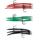 Купить Kinetic F191-007-053 Gummi Makk Pro Колючий Одноглазый Крючок 3 единицы измерения Многоцветный Black 10/0  7ft.ru в интернет магазине Семь Футов