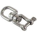 Купить Вертлюг Sumar 03106_swivel пруток Ø6мм нагрузка 272/675кг рым/скоба из нержавеющей стали AISI316 7ft.ru в интернет магазине Семь Футов