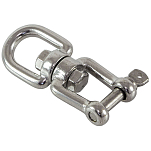 Вертлюг Sumar 03106_swivel пруток Ø6мм нагрузка 272/675кг рым/скоба из нержавеющей стали AISI316