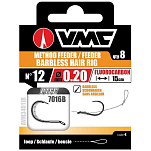 VMC AVM340121 Feeder Hair Rig 7016BNT Связанные Крючки 0.250 Mm Черный Black 12 