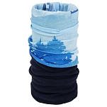 Sinner SIWE-631-50-00 Шарф-хомут Water Mountain Голубой Blue / Blue