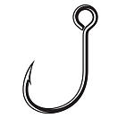 Купить Jatsui D3500254 237BN Колючий Одноглазый Крючок Black Nickel 2 7ft.ru в интернет магазине Семь Футов