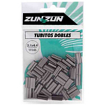 ZunZun 350280-UNIT Двойные заклепки Серебристый Black 1.5 x 3.2 mm