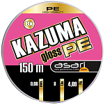 Asari LAKG15008 Kazuma Gloss PE 150 M Линия Серый  Bubble Gum Pink 0.080 mm 