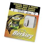 Berkley 1086182/B Trout Bait Связанные Крючки Бесцветный Clear 6