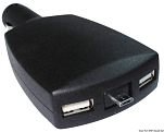 Double USB adapter + retractable micro USB, 14.517.11