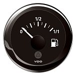 Аналоговый индикатор уровня топлива VDO Veratron ViewLine A2C59514079 Ø52мм 8-32В 90–4Ом шкала 0-1/2-1/1 чёрного цвета