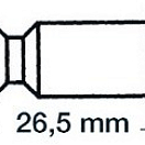 Уключина из пластика 26.5 x 12.5 мм, Osculati 34.430.08