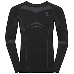 Odlo 195792-60056-XL Базовый слой с длинным рукавом Performance Evolution Warm Черный Black / Graphite Grey XL