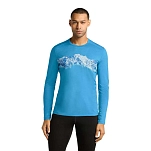 Icebreaker 0A56QU0A0L Базовый слой с длинным рукавом Merino 200 Oasis Remarkables Голубой Arctic L