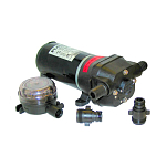 Flojet R4125504A Quad II диафрагменный насос 18.9 л/мин, G/B, Cont.D, 24В